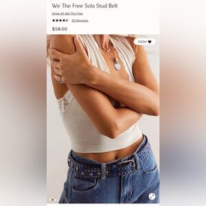 We The Free Sola Stud Belt L/XL